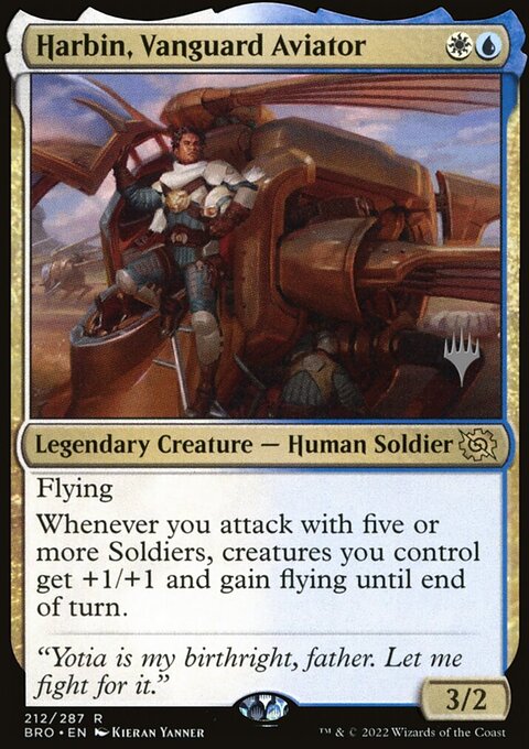 Harbin, Vanguard Aviator [The Brothers' War Prerelease Promos]