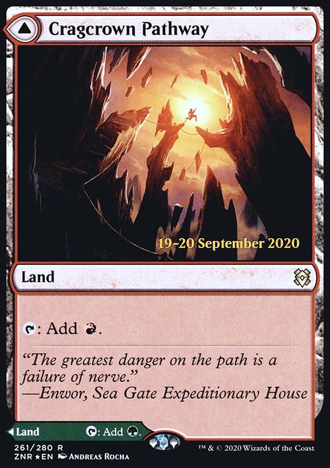 Cragcrown Pathway // Timbercrown Pathway [Zendikar Rising Prerelease Promos]