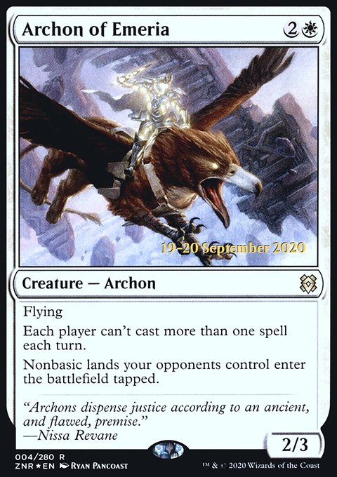 Archon of Emeria [Zendikar Rising Prerelease Promos]