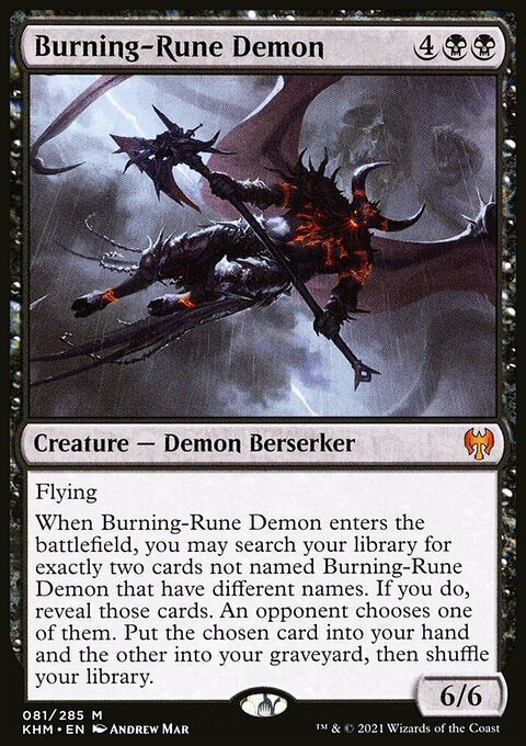 Burning-Rune Demon [Kaldheim]