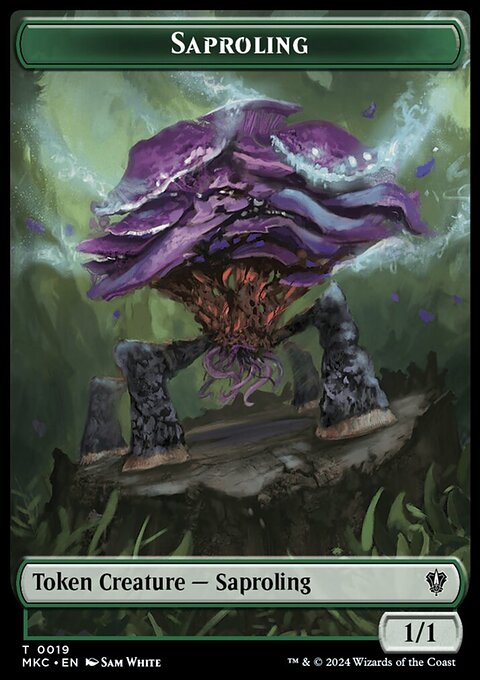 Saproling // Morph Double-Sided Token [Murders at Karlov Manor Commander Tokens]