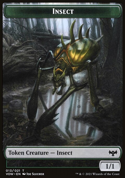 Insect // Slug Double-Sided Token [Innistrad: Crimson Vow Tokens]
