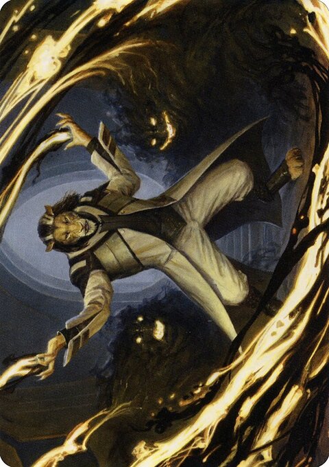 Leonin Lightscribe Art Card [Strixhaven: School of Mages Art Series]