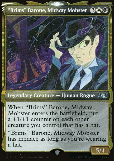 "Brims" Barone, Midway Mobster (Showcase) (Galaxy Foil) [Unfinity]