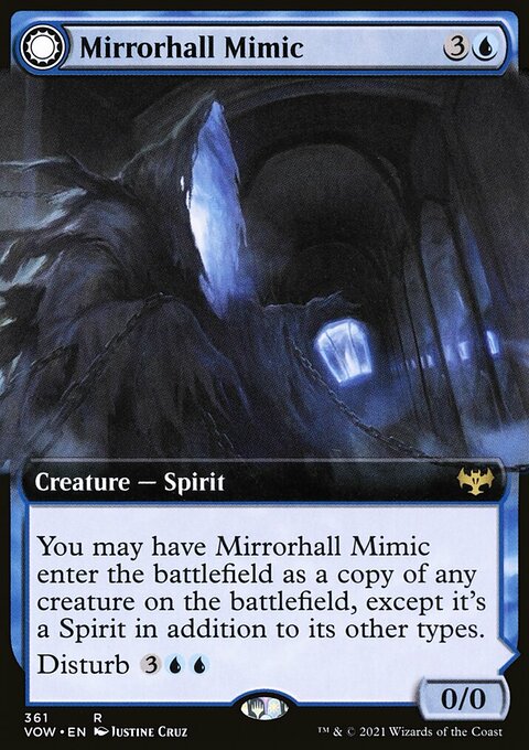 Mirrorhall Mimic // Ghastly Mimicry (Extended Art) [Innistrad: Crimson Vow]