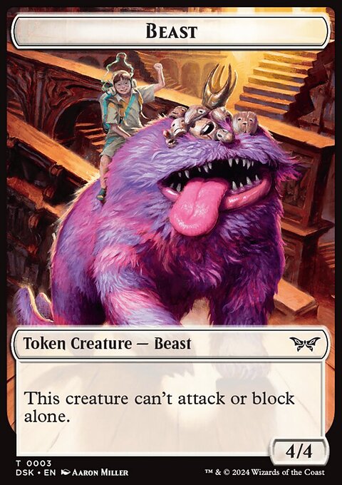 Beast Token [Duskmourn: House of Horror Tokens]
