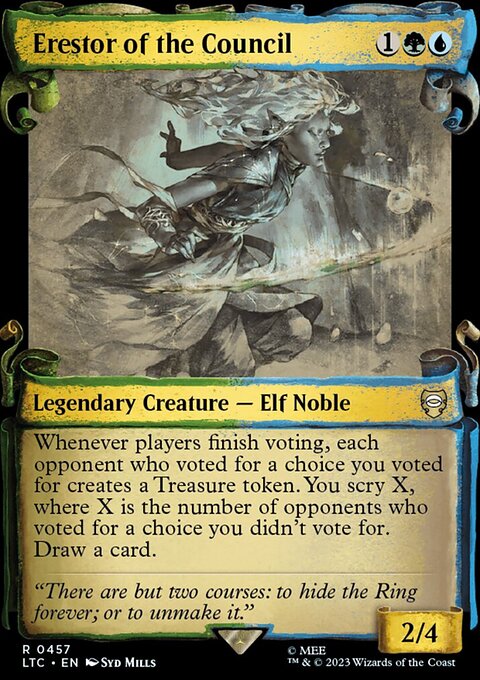 Erestor of the Council [The Lord of the Rings: Tales of Middle-Earth Commander Showcase Scrolls]
