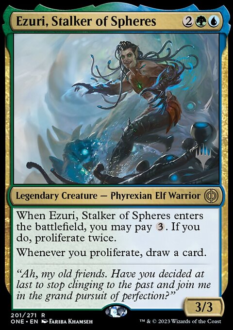 Ezuri, Stalker of Spheres [Phyrexia: All Will Be One Prerelease Promos]