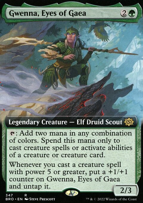 Gwenna, Eyes of Gaea (Extended Art) [The Brothers' War]