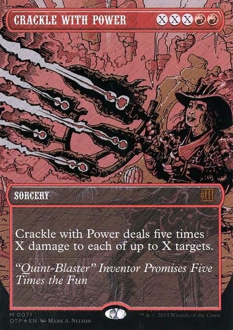 Crackle with Power (Textured Foil) [Outlaws of Thunder Junction: Breaking News]