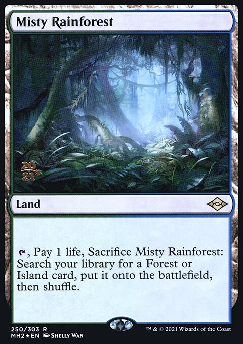 Misty Rainforest [Modern Horizons 2 Prerelease Promos]
