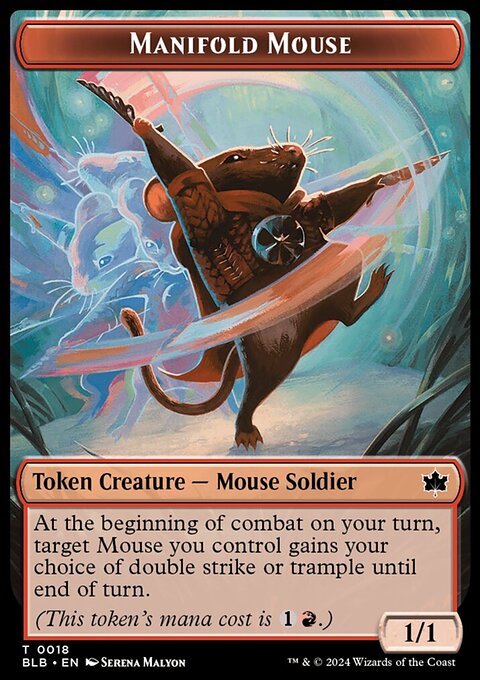 Manifold Mouse Token [Bloomburrow Tokens]