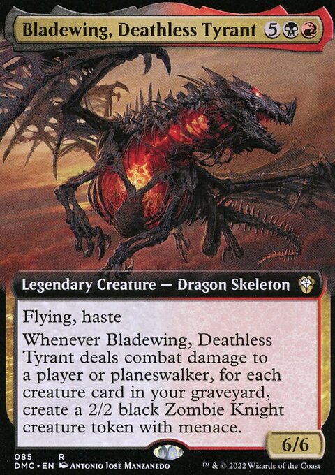 Bladewing, Deathless Tyrant (Extended Art) [Dominaria United Commander]