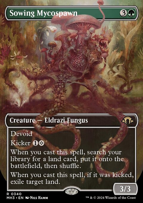 Sowing Mycospawn (Borderless) [Modern Horizons 3]