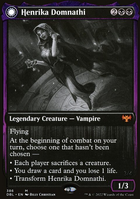 Henrika Domnathi // Henrika, Infernal Seer [Innistrad: Double Feature]