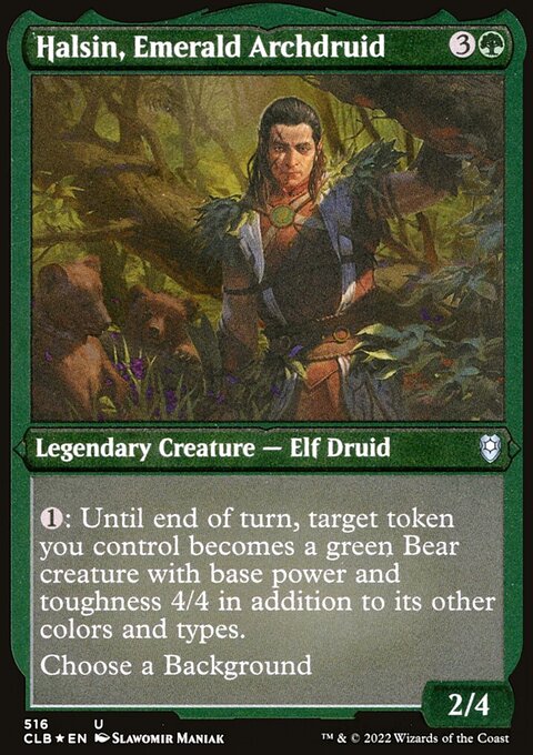 Halsin, Emerald Archdruid (Foil Etched) [Commander Legends: Battle for Baldur's Gate]