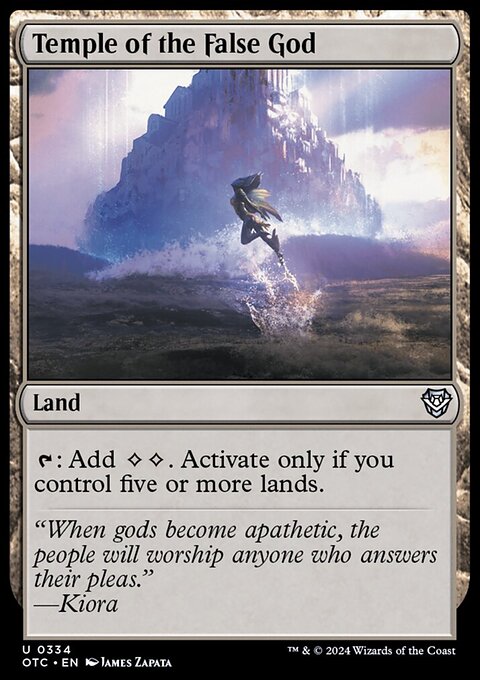 Temple of the False God [Outlaws of Thunder Junction Commander]