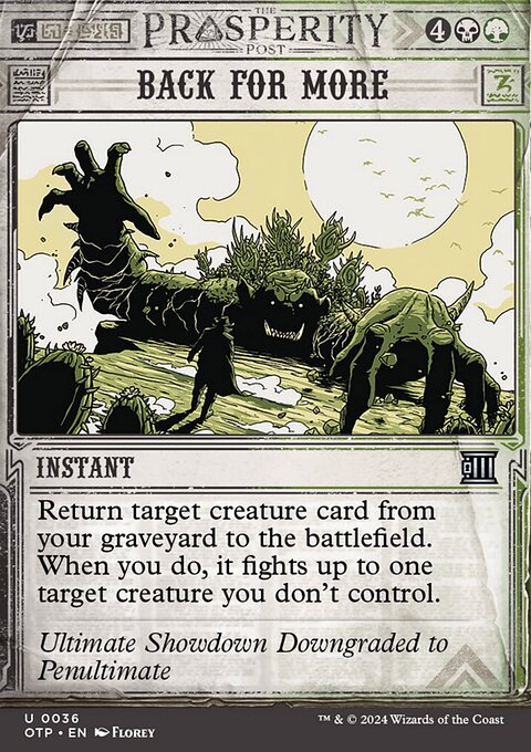 Back for More [Outlaws of Thunder Junction: Breaking News]