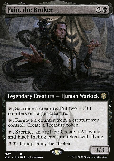 Fain, the Broker (Extended Art) [Commander 2021]