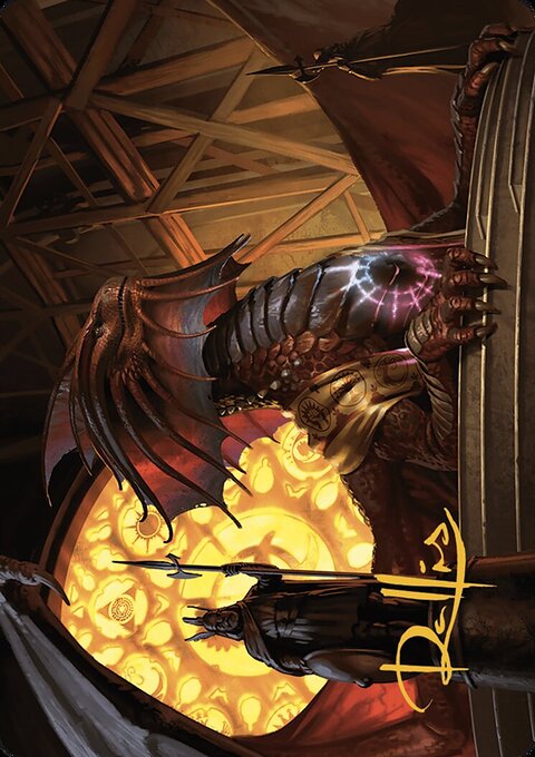 Niv-Mizzet, Guildpact Art Card (21/49) [Murders at Karlov Manor Art Series]