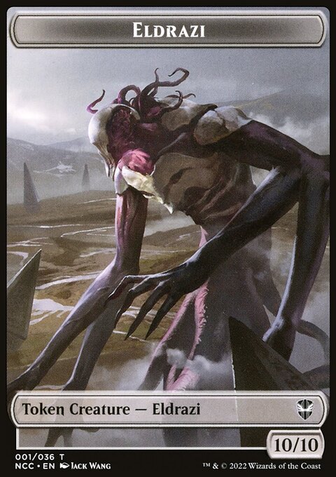 Eldrazi // Human Soldier Double-Sided Token [Streets of New Capenna Commander Tokens]