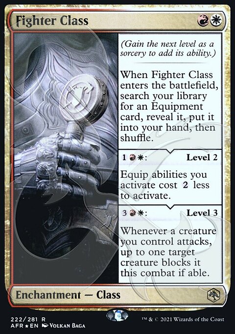 Fighter Class (Ampersand Promo) [Dungeons & Dragons: Adventures in the Forgotten Realms Promos]