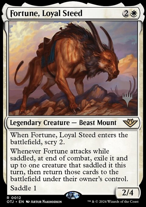 Fortune, Loyal Steed (Promo Pack) [Outlaws of Thunder Junction Promos]
