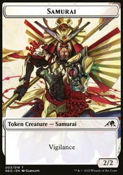 Samurai // Goblin Shaman Double-Sided Token [Kamigawa: Neon Dynasty Tokens]