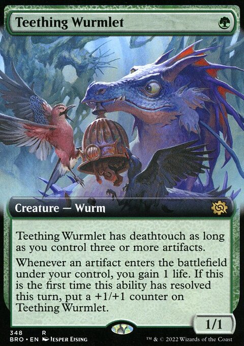 Teething Wurmlet (Extended Art) [The Brothers' War]