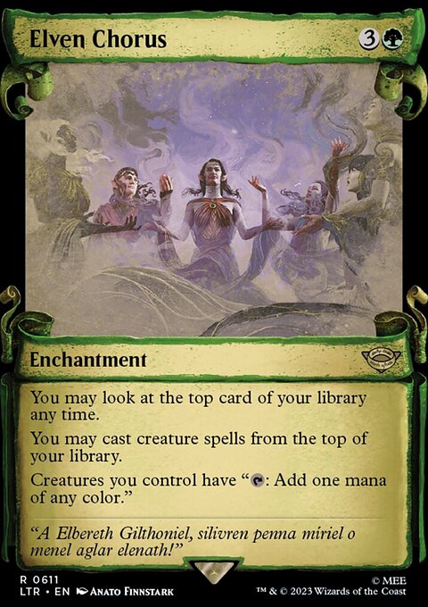 Elven Chorus [The Lord of the Rings: Tales of Middle-Earth Showcase Scrolls]