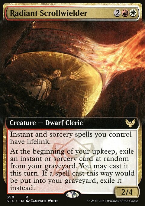 Radiant Scrollwielder (Extended Art) [Strixhaven: School of Mages]