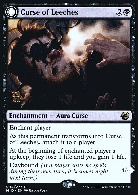 Curse of Leeches // Leeching Lurker [Innistrad: Midnight Hunt Prerelease Promos]