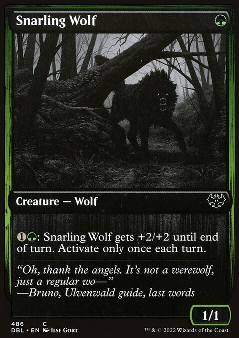 Snarling Wolf (486) [Innistrad: Double Feature]