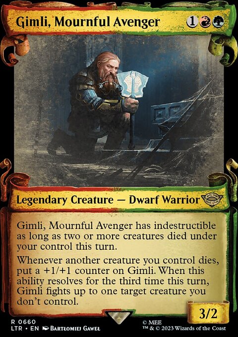 Gimli, Mournful Avenger [The Lord of the Rings: Tales of Middle-Earth Showcase Scrolls]