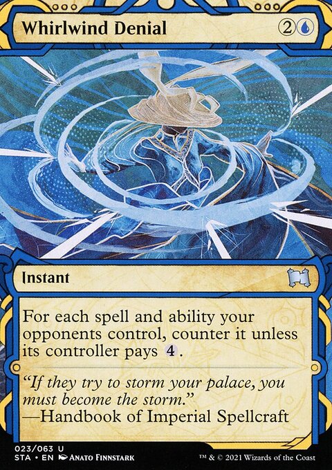 Whirlwind Denial (Foil Etched) [Strixhaven: School of Mages Mystical Archive]