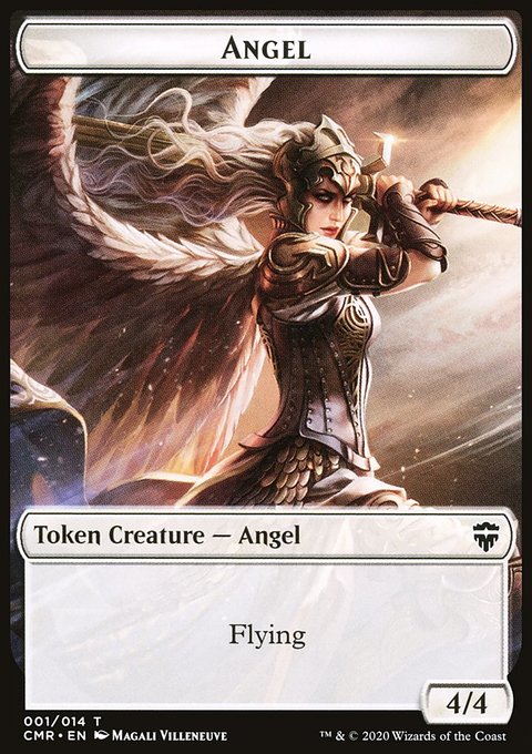 Angel // Horror Double-Sided Token [Commander Legends Tokens]