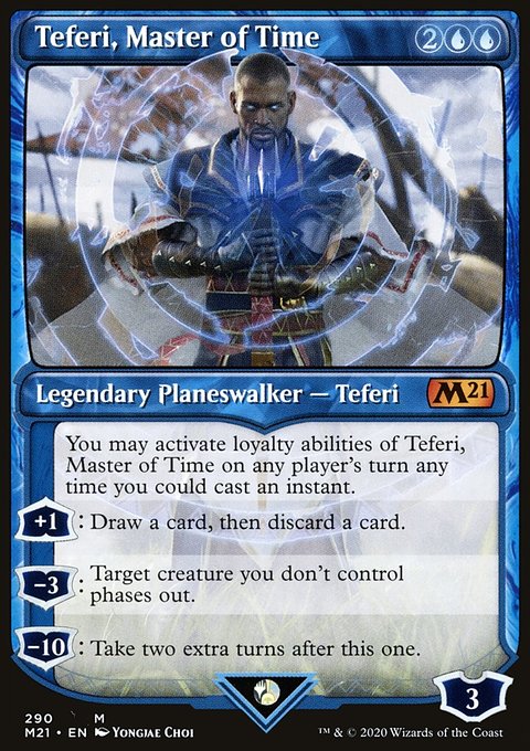 Teferi, Master of Time (Showcase) (290) [Core Set 2021]