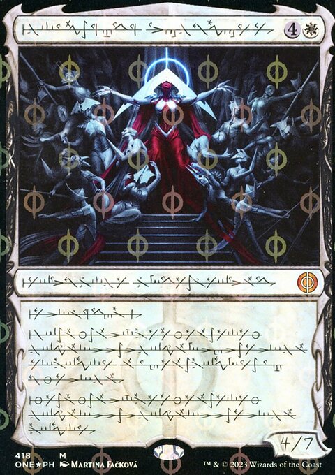 Elesh Norn, Mother of Machines (Phyrexian Step-and-Compleat Foil) [Phyrexia: All Will Be One]