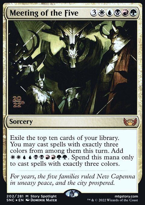 Meeting of the Five [Streets of New Capenna Prerelease Promos]