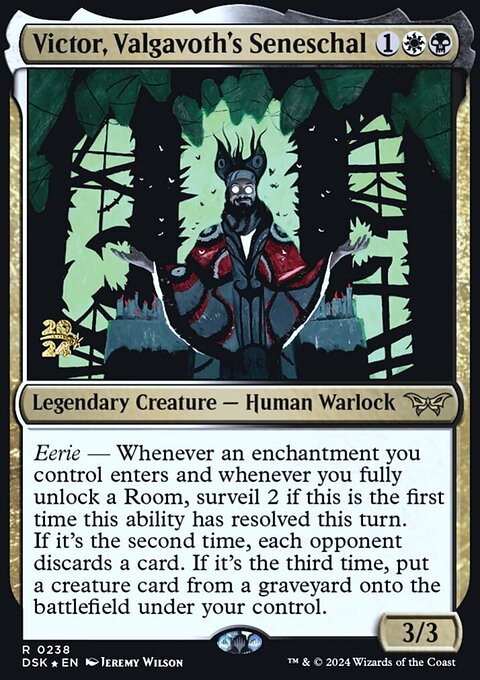 Victor, Valgavoth's Seneschal [Duskmourn: House of Horror Prerelease Promos]