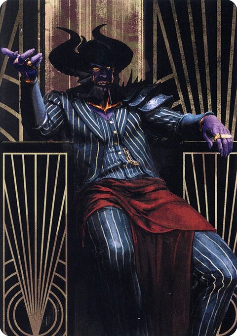 Ob Nixilis, the Adversary 2 Art Card [Streets of New Capenna Art Series]