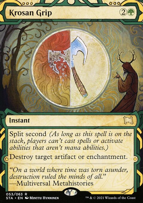 Krosan Grip (Foil Etched) [Strixhaven: School of Mages Mystical Archive]