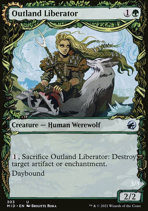 Outland Liberator // Frenzied Trapbreaker (Showcase Equinox) [Innistrad: Midnight Hunt]