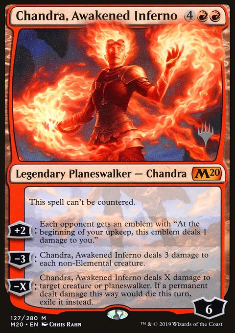 Chandra, Awakened Inferno [Core Set 2020 Prerelease Promos]