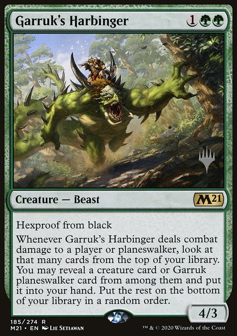Garruk's Harbinger [Core Set 2021 Prerelease Promos]