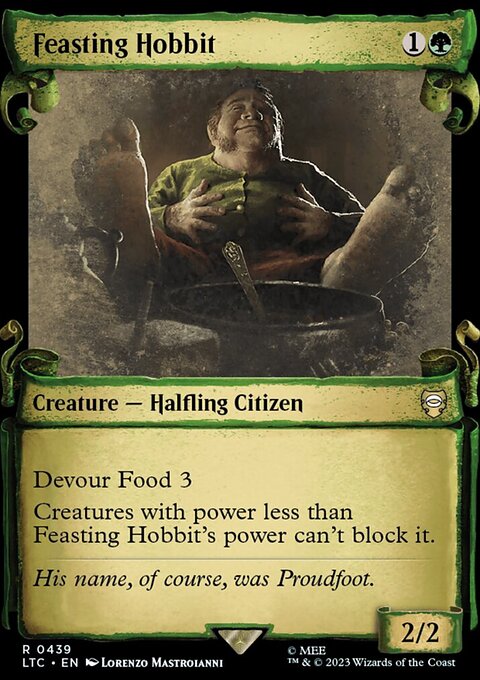 Feasting Hobbit [The Lord of the Rings: Tales of Middle-Earth Commander Showcase Scrolls]