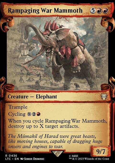 Rampaging War Mammoth [The Lord of the Rings: Tales of Middle-Earth Commander Showcase Scrolls]