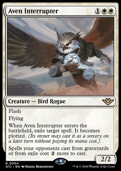 Aven Interrupter (Promo Pack) [Outlaws of Thunder Junction Promos]