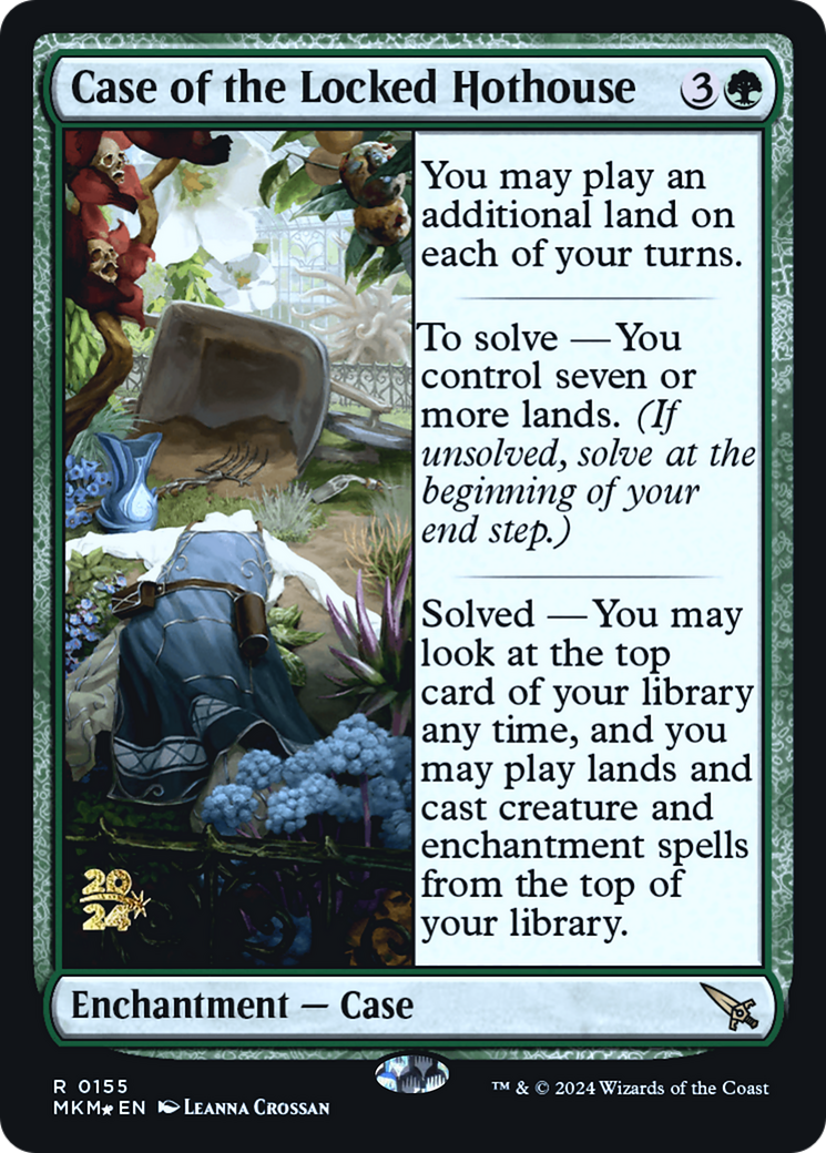 Case of the Locked Hothouse [Murders at Karlov Manor Prerelease Promos]