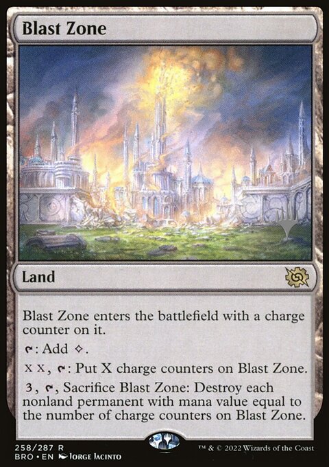 Blast Zone (258) [The Brothers' War Prerelease Promos]